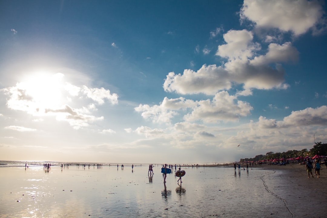 The wide, calm sweep of Sanur beach