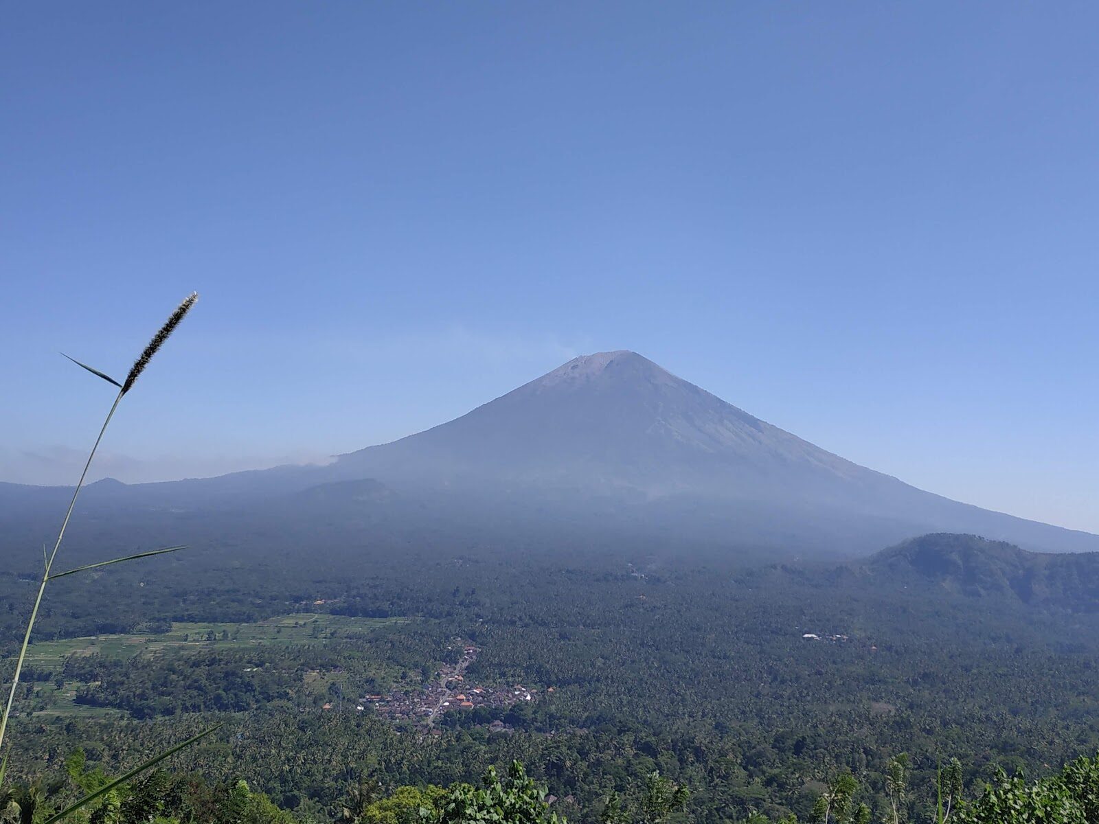 The peak hazy over the eastern country in the morning.
