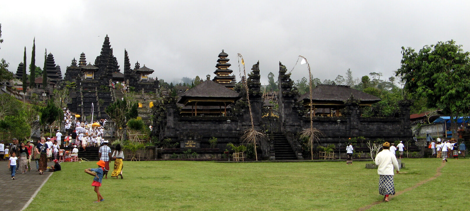 The approach and stairway up into the temple.