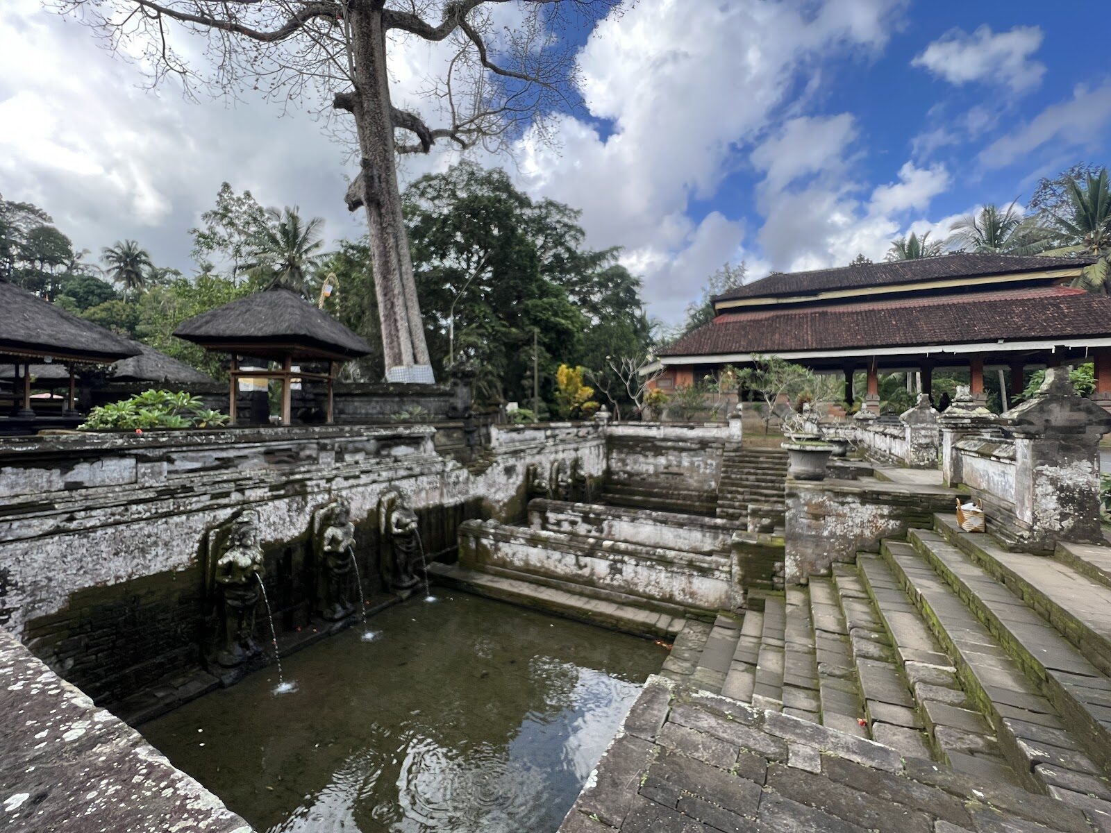 The bathing pool in its setting — cheap, shady, genuinely old, and honestly about a 30-minute stop.