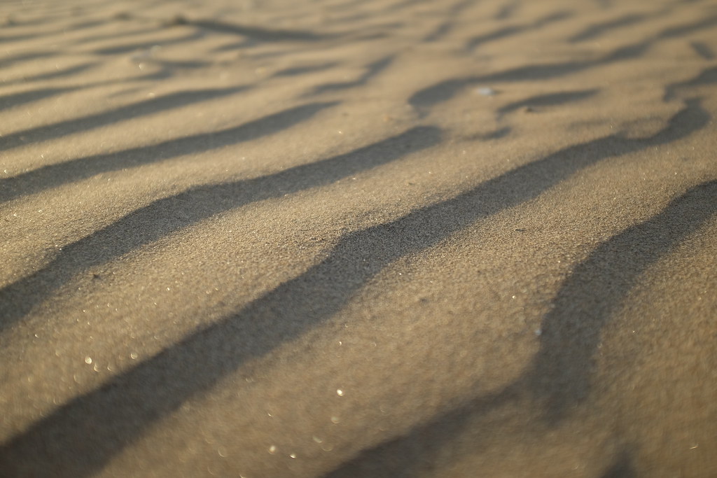 Sand patterns on Double Six beach