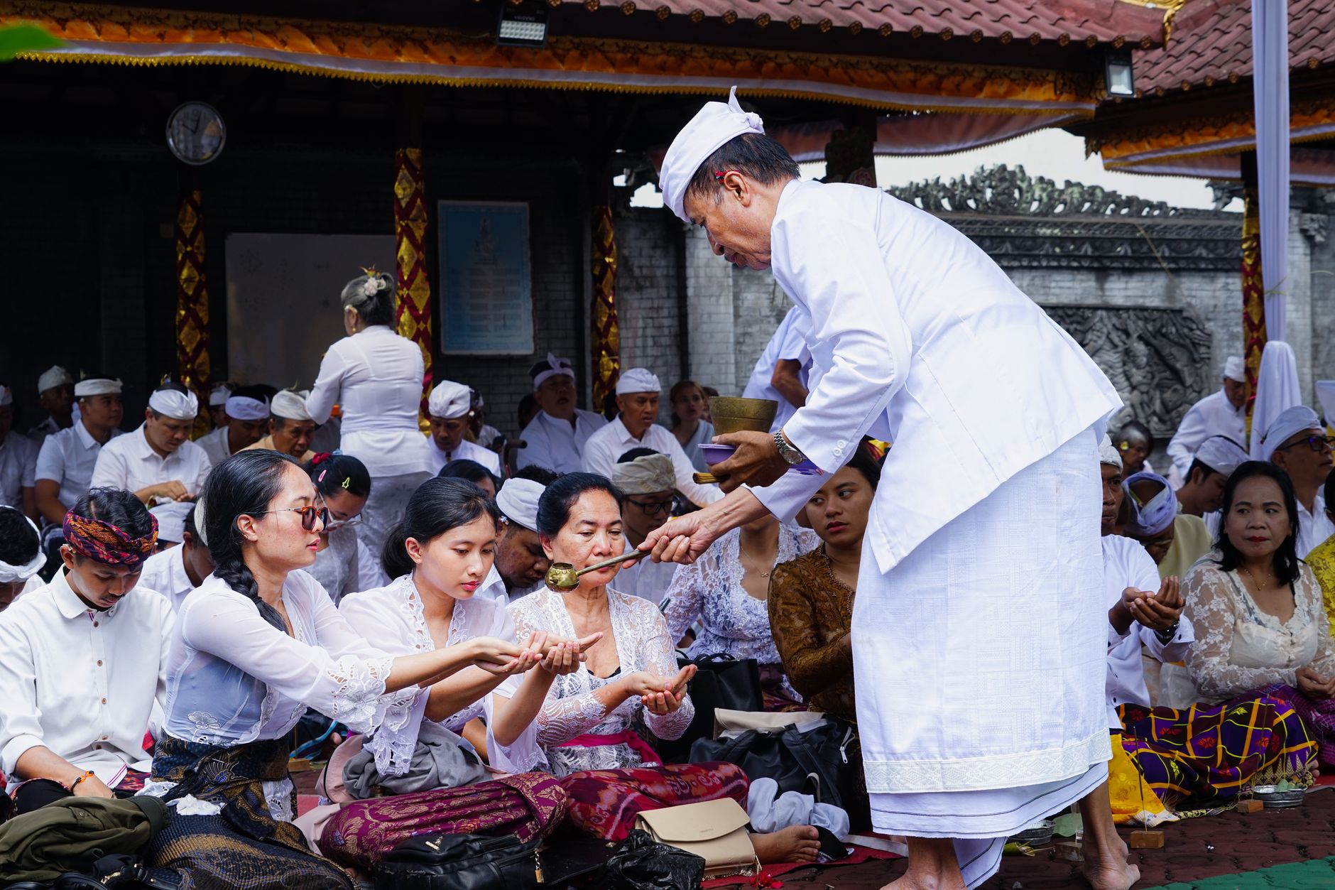 A Balinese temple ceremony
